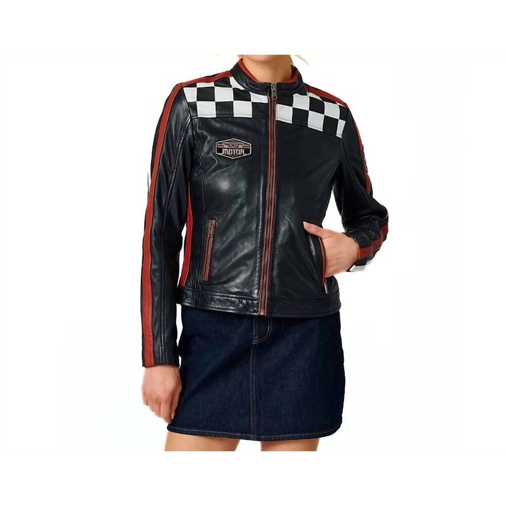 NEW MAURITIUS payton racer jacket in black